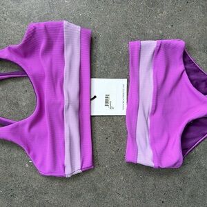 Beach Riot Kids Bikini in Purple and Lavender
